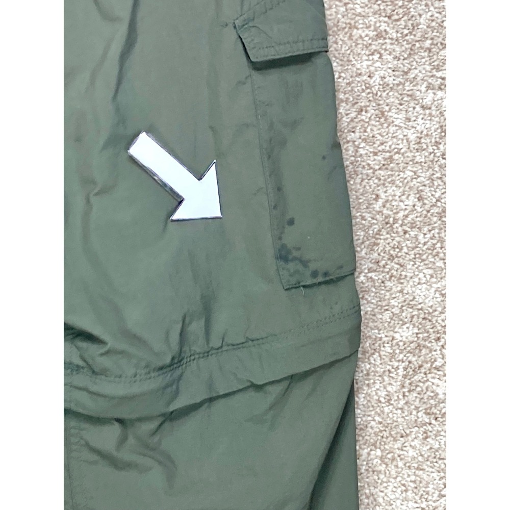 Columbia Convertible Cargo Hiking Pants Mens 38x30 Green Belted Outdoor Travel - Picture 12 of 12